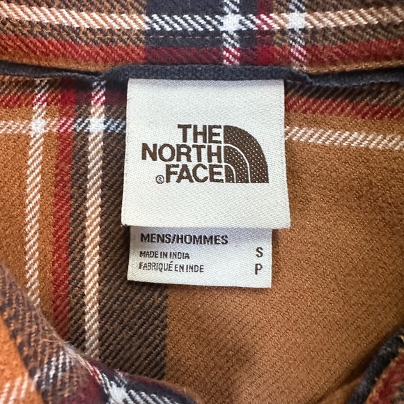 100% Cotton Mid Weight The North Face Arroyo Plaid Button Down Long Sleeve Small - Picture 5 of 7